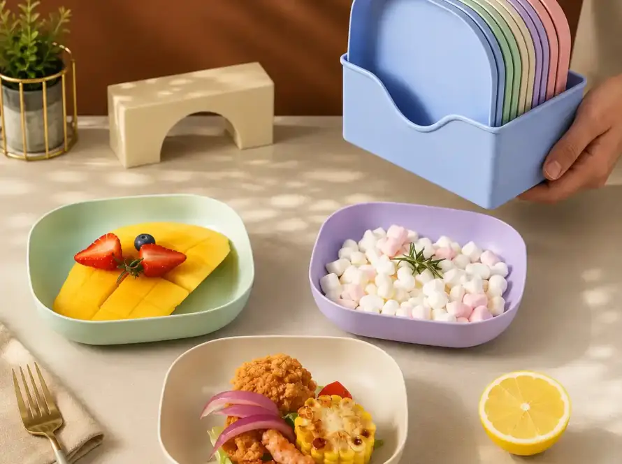 10Pcs Multi-function Spit Bone Dish Household