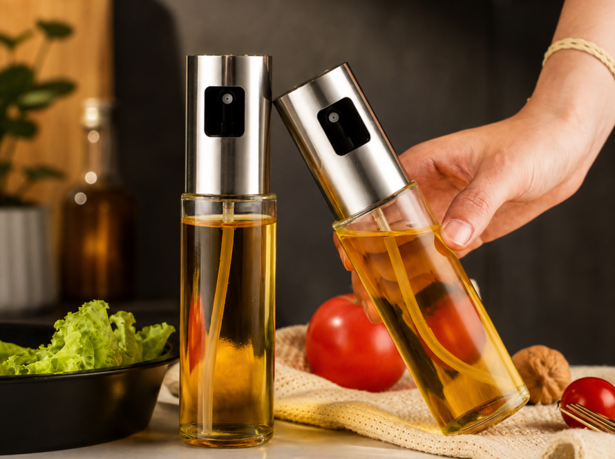 1Pc BBQ Baking Olive Oil Spray Bottle.
