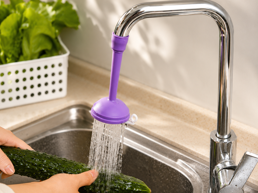 2 in 1 Silicon Kitchen Shower Splash Faucet water saving