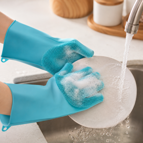 Dish Wash Rubber Gloves Gardening Washing Msrp Kitchen