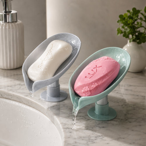 Leaf Shape Bathroom Soap Dish.For bathroom and kitchen