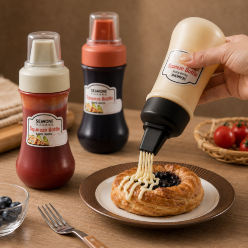 Plastic Squeeze Condiment Bottle