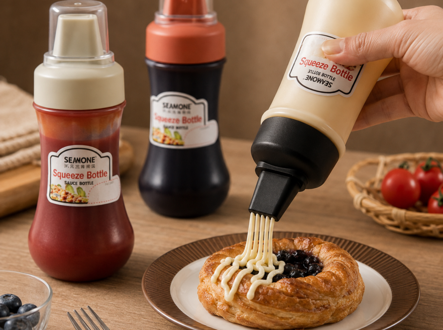 Plastic Squeeze Condiment Bottle