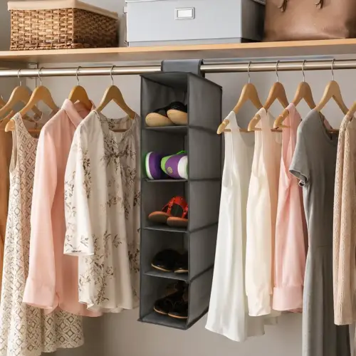 Closet organizer hanging storage bag