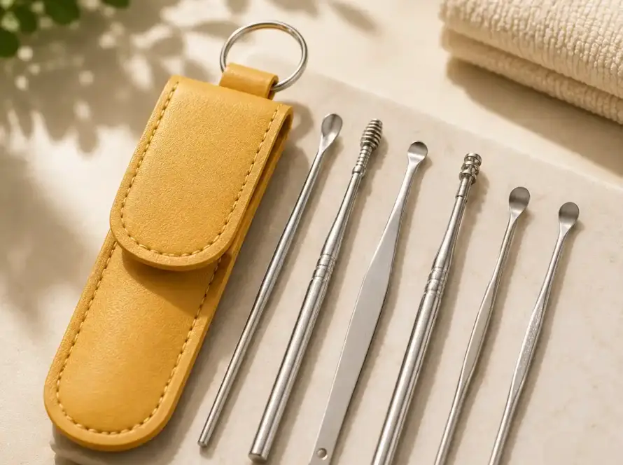 Ear Wax Cleaning Kit, 6 Pcs Ear Pick Tools