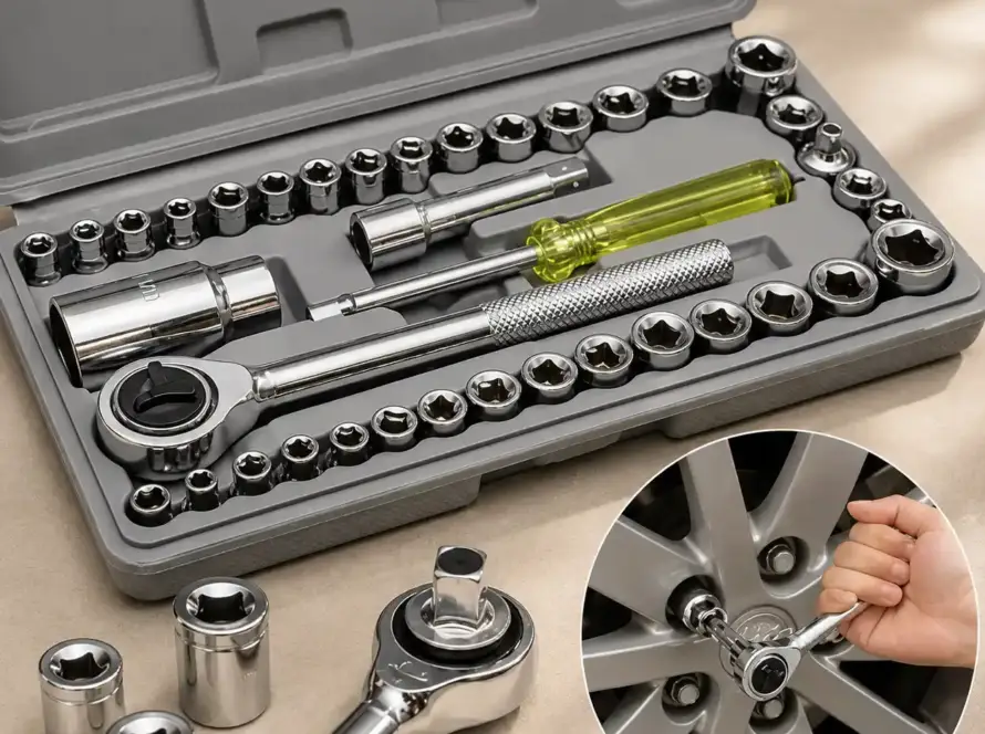 Original Aiwa 40-Piece Tool Kit Set