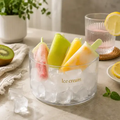 Plastics Ice Cream Mold DIY Dessert Popsicle Moulds Tray