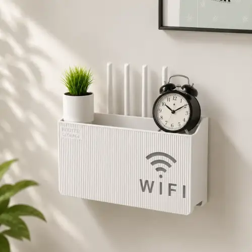 Wall Mounted Wireless Wifi Router Shelf