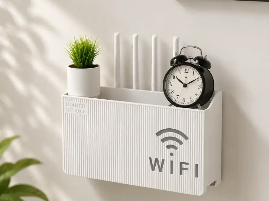 Wall Mounted Wireless Wifi Router Shelf
