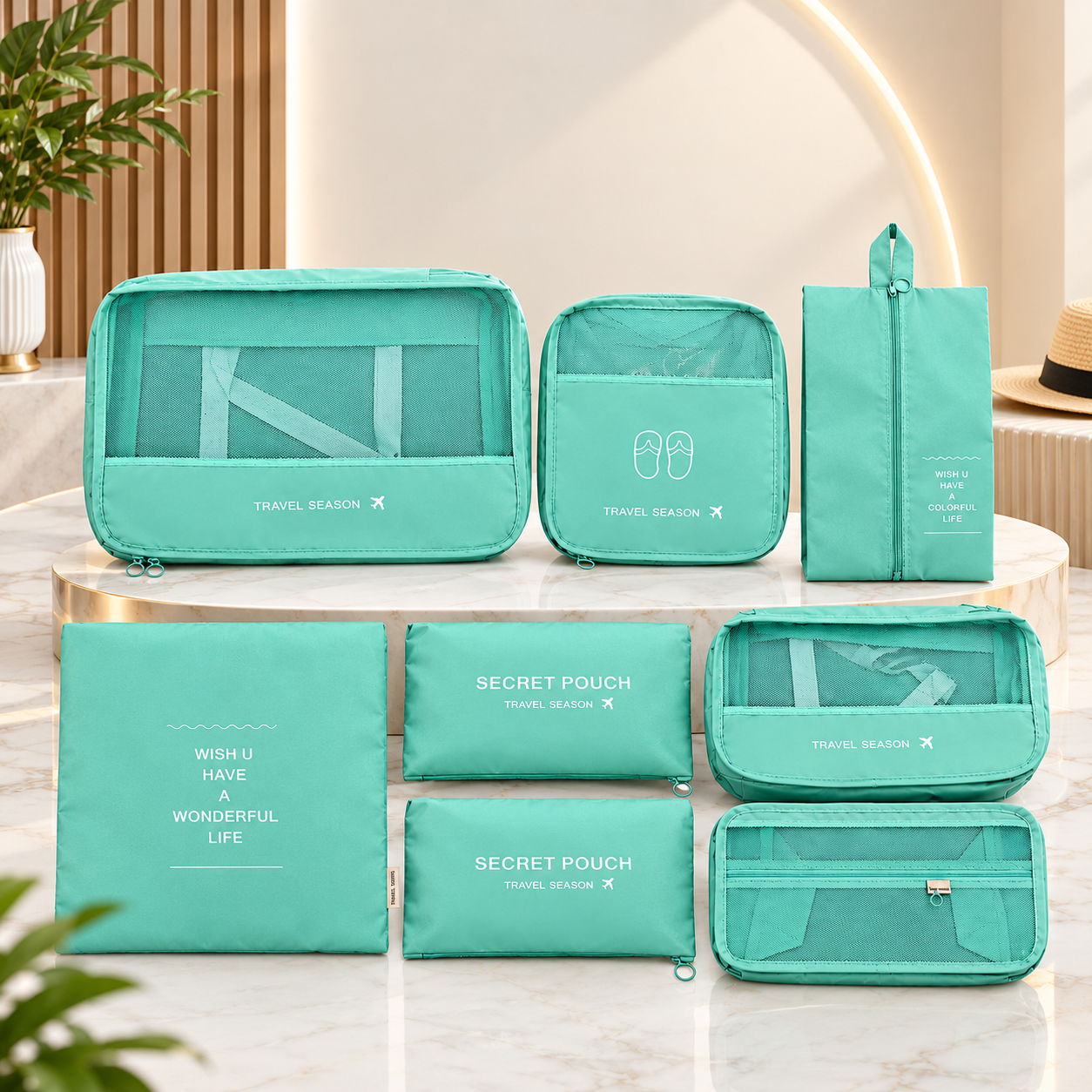 Travel Storage Boxes Kit 8 Piece Set High-Quality Material (20--7)